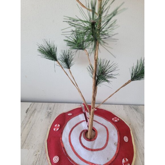 Charlie Brown style Xmas Tree mini skirt home decor pine - Picture 5 of 12